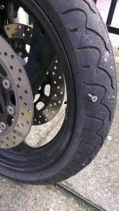 Motorcycle puncture