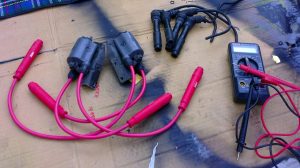 Kawasaki ZZR400 new NGK HT leads and caps