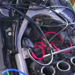 Kawasaki ZZR400 - new NGK plugs, caps & HT leads fitted. Balancing carbs
