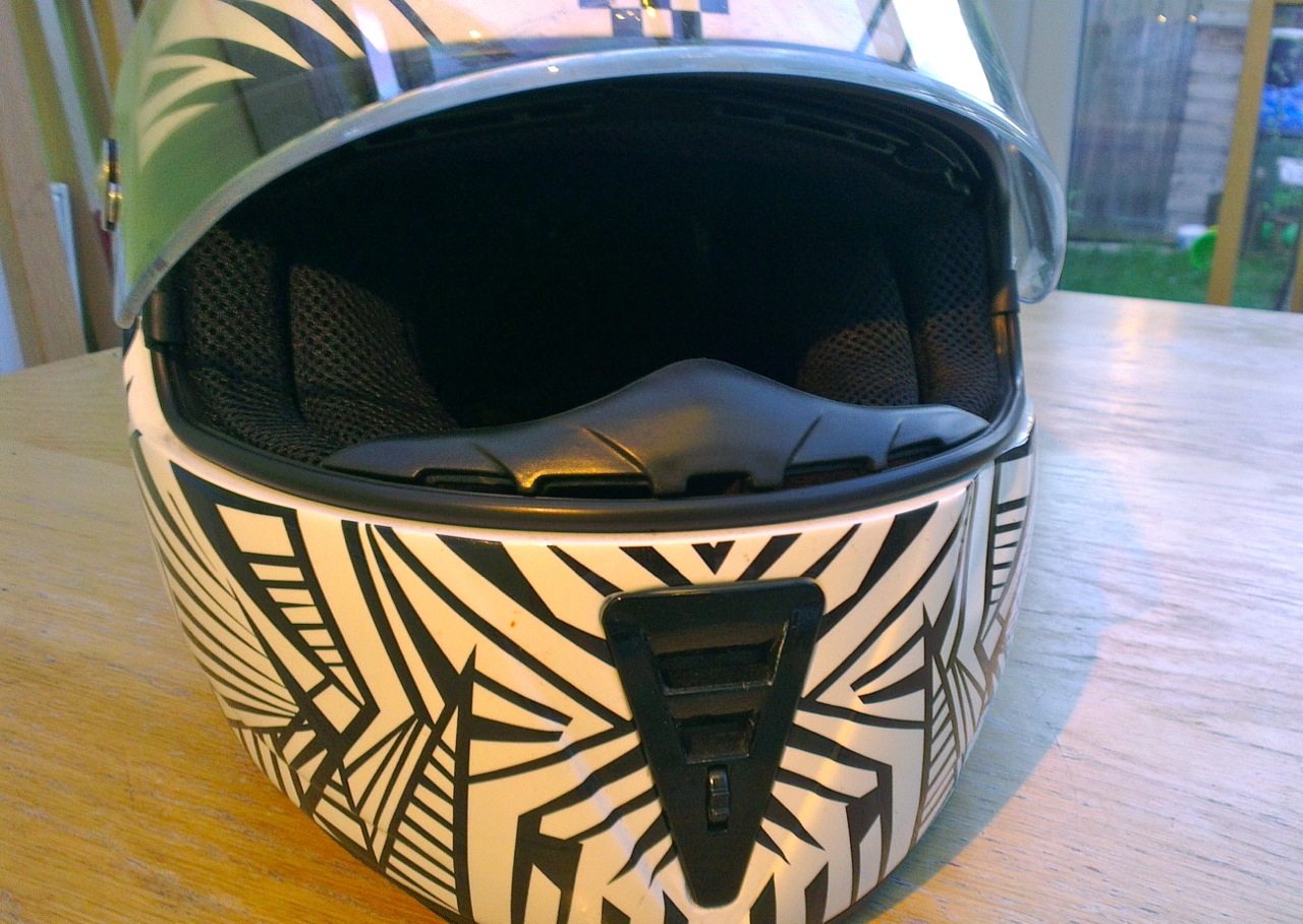 Bell Racing M3R Helmet front vent Beginner Biker Adventures