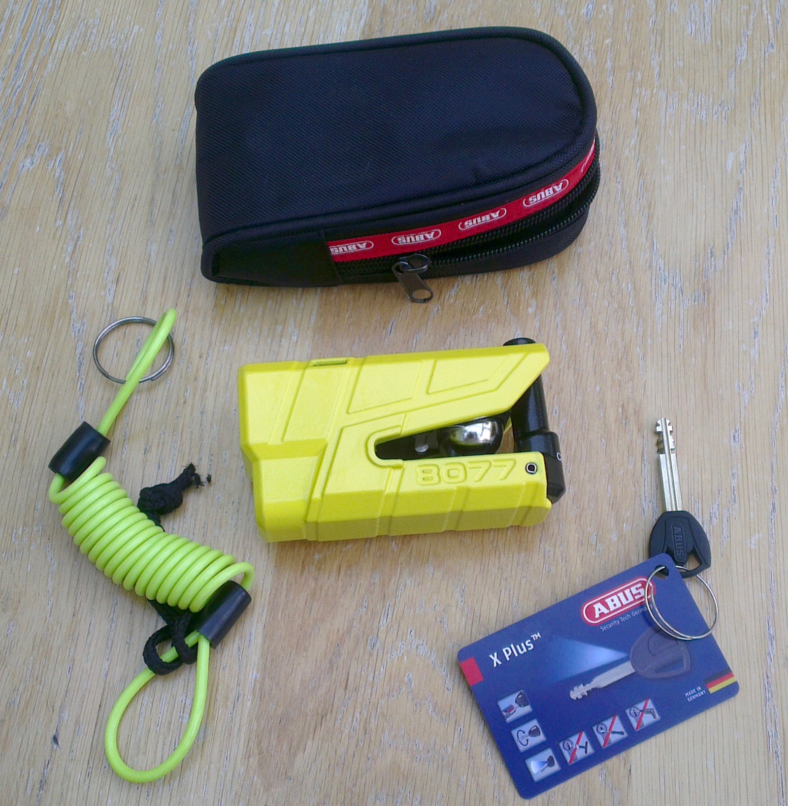 ABUS Granit Detecto XPlus 8077 Disc Lock Alarm Review Beginner Biker