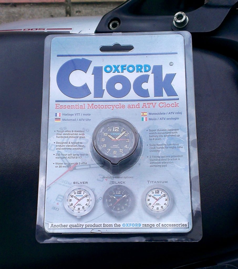 Oxford Analog Motorcycle Clock Review and Test Beginner Biker Adventures