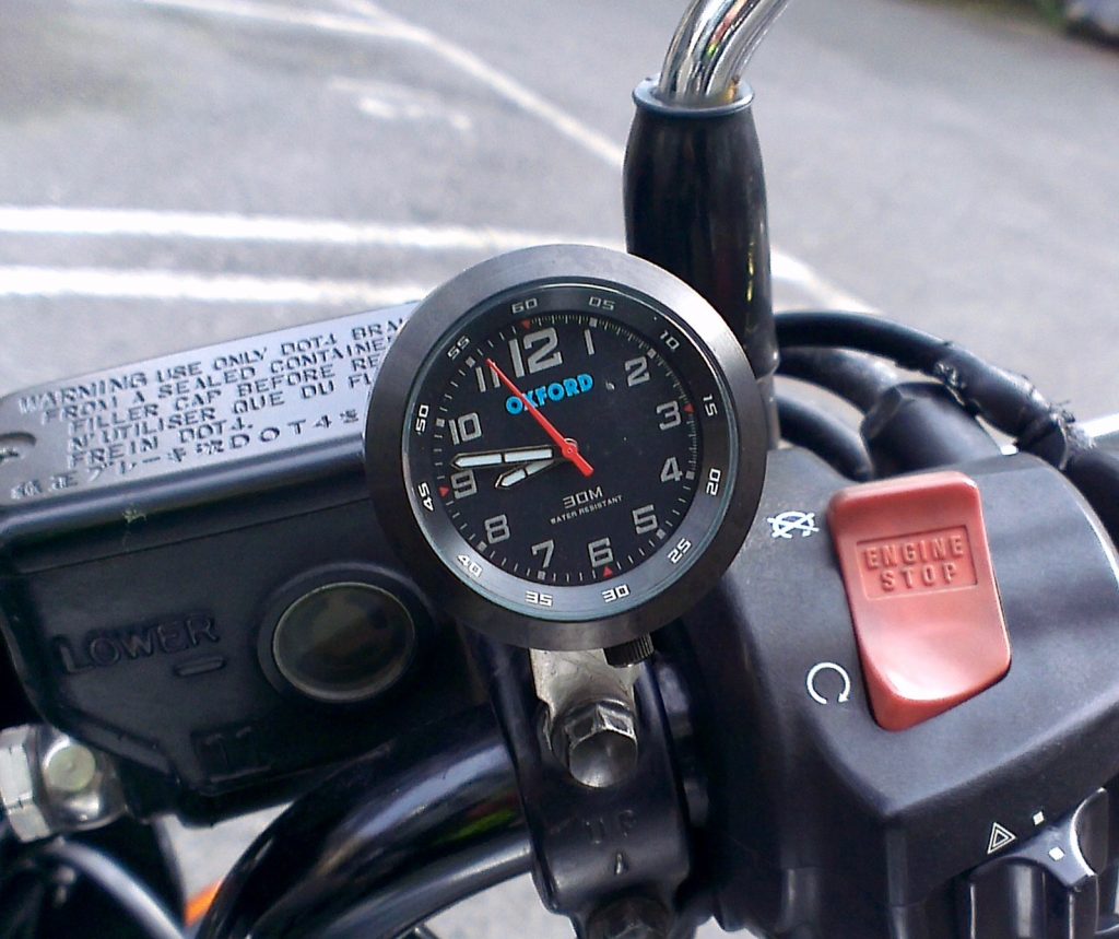 Oxford analog motorcycle clock