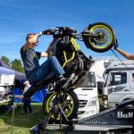 LLanBikeFest 2018 - Yamaha MT07 wheelie bike!