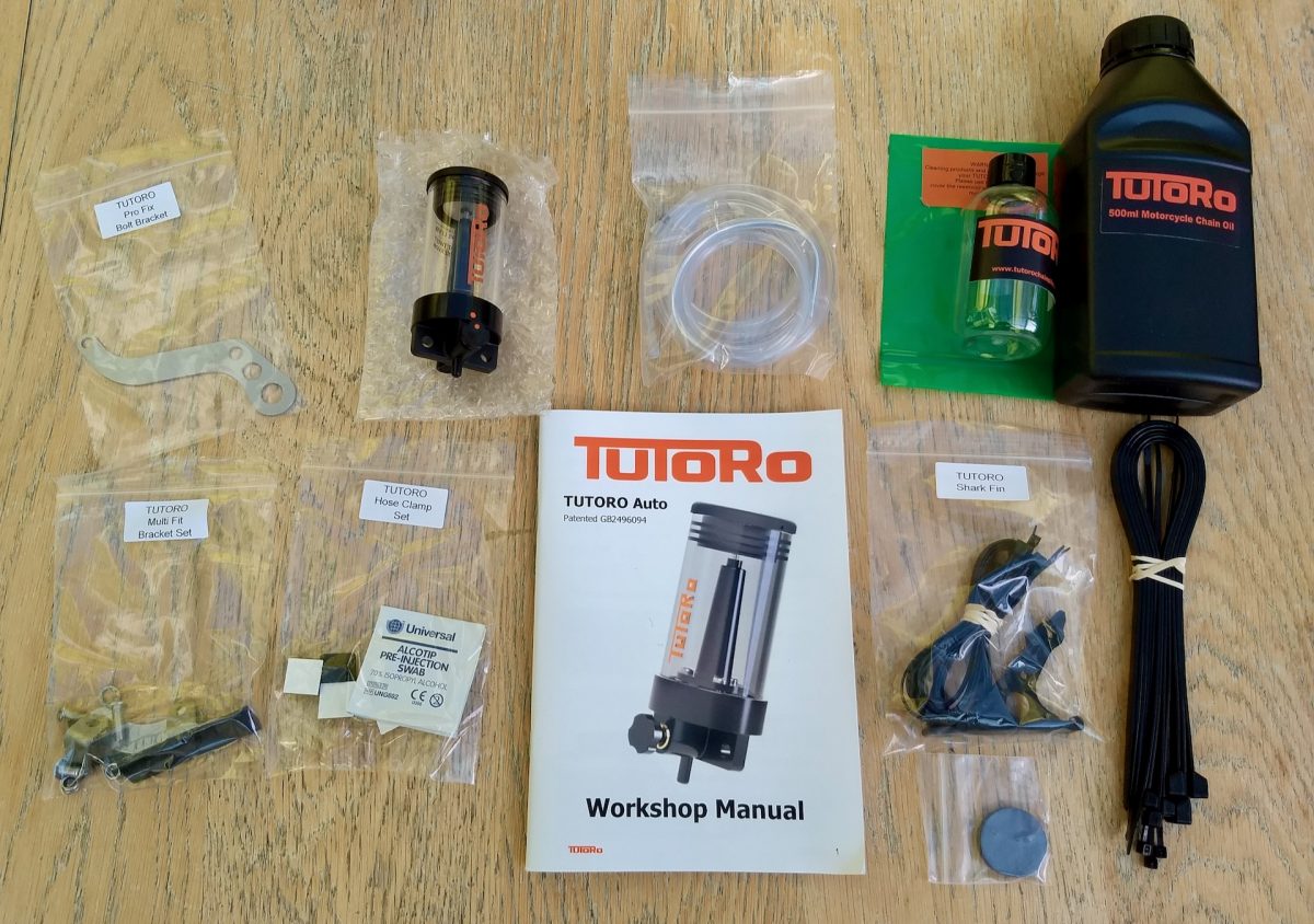 Tutoro Trek Auto Motorcycle Chain Oiler Review Beginner Biker Adventures