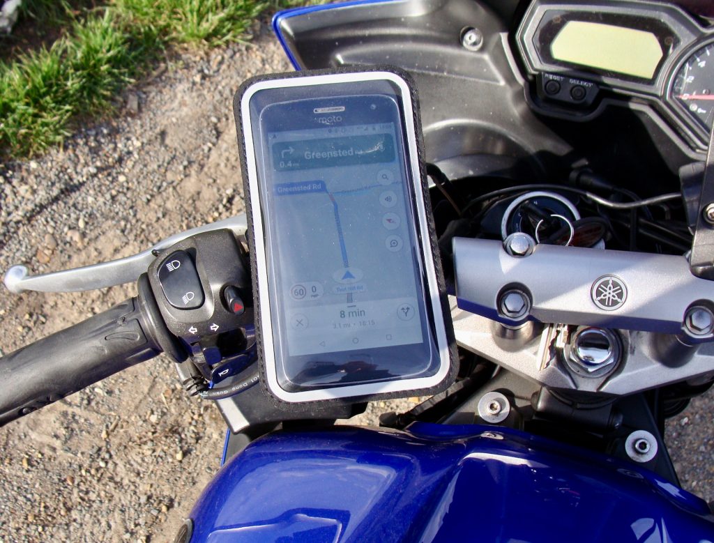 Shapeheart phone mount for motorbike