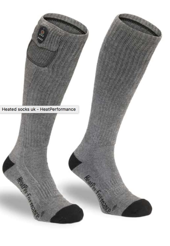 Prevent cold feet with heated socks